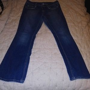 Seven7 Dark Blue Bootcut Jeans